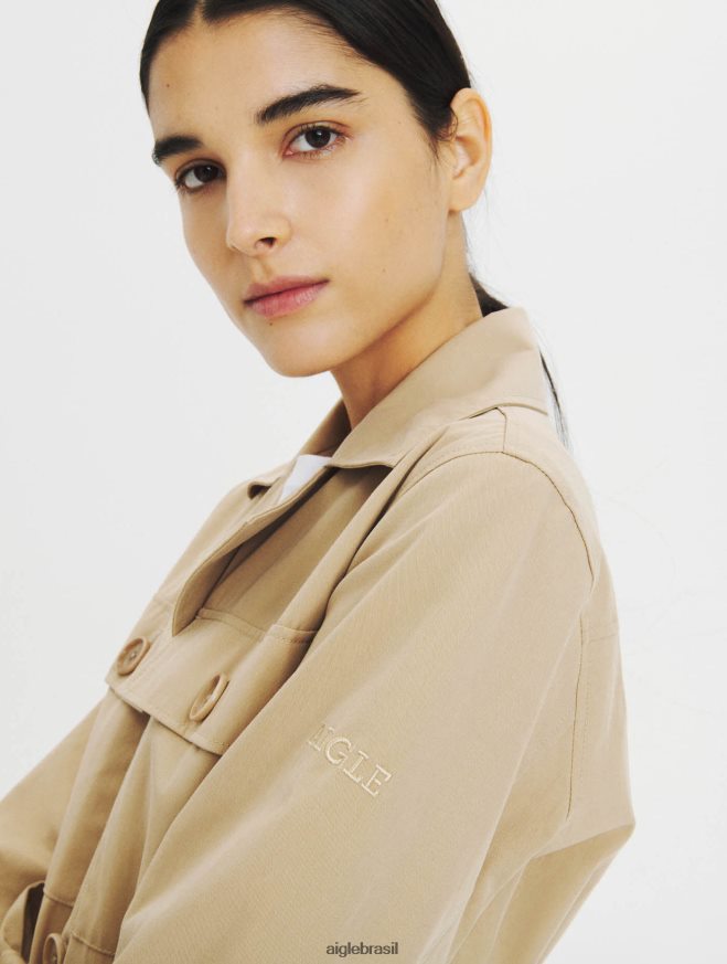 Aigle roupas casaco impermeável vime mulheres RX2B88673
