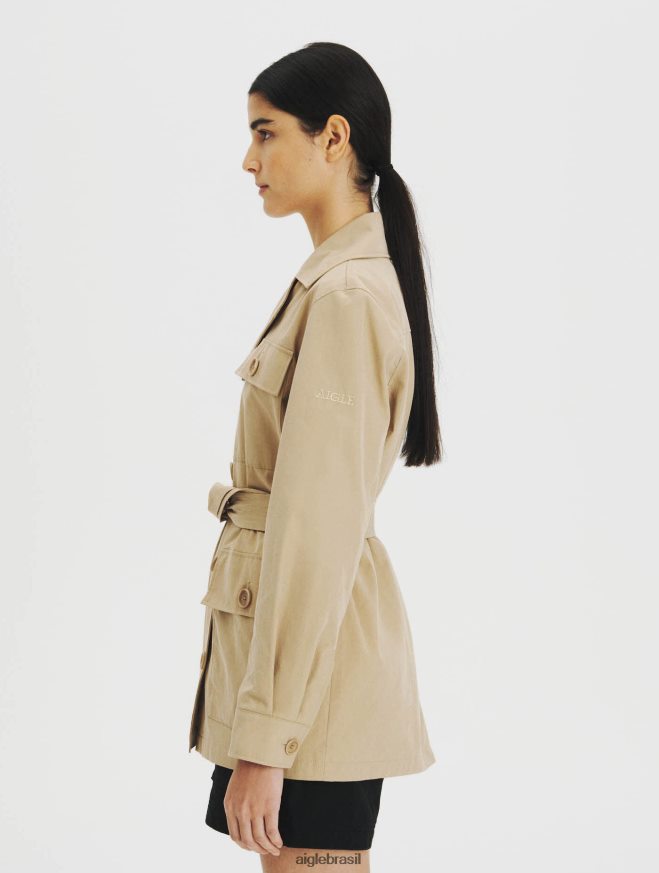 Aigle roupas casaco impermeável vime mulheres RX2B88673