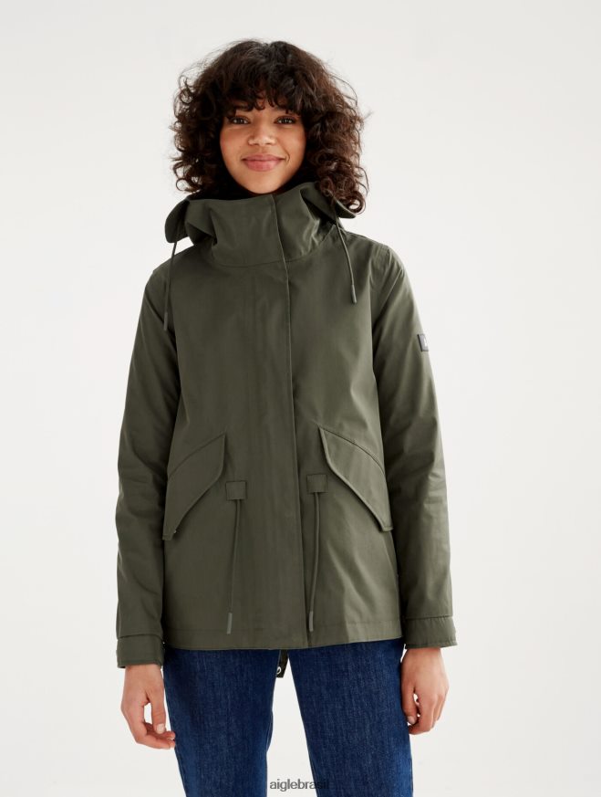 Aigle roupas icônico rabo de peixe com capuz curto mtd advogado mulheres RX2B88506