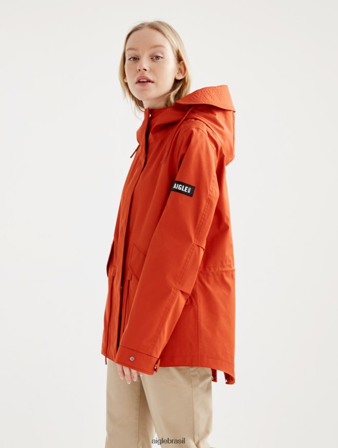 Aigle roupas icônico rabo de peixe com capuz curto mtd goji mulheres RX2B88498