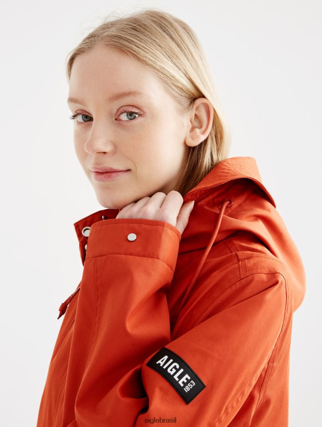 Aigle roupas icônico rabo de peixe com capuz curto mtd goji mulheres RX2B88498