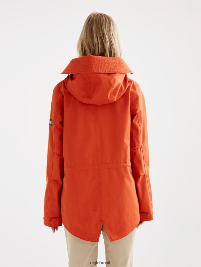 Aigle roupas icônico rabo de peixe com capuz curto mtd goji mulheres RX2B88498