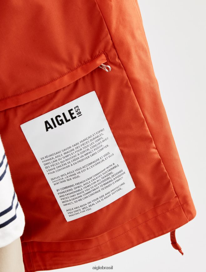 Aigle roupas icônico rabo de peixe com capuz curto mtd goji mulheres RX2B88498