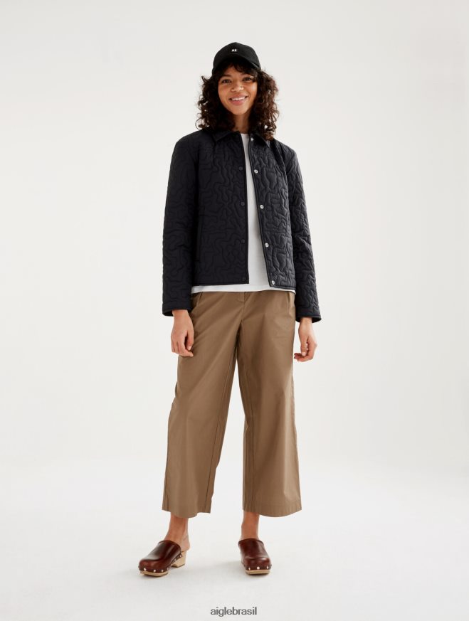 Aigle roupas jaqueta acolchoada leve preto mulheres RX2B88482