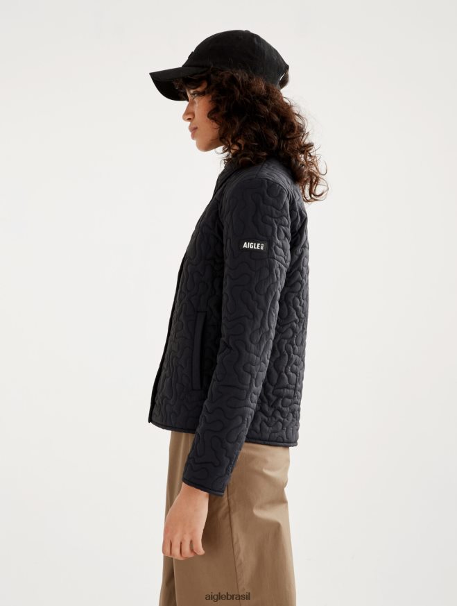 Aigle roupas jaqueta acolchoada leve preto mulheres RX2B88482