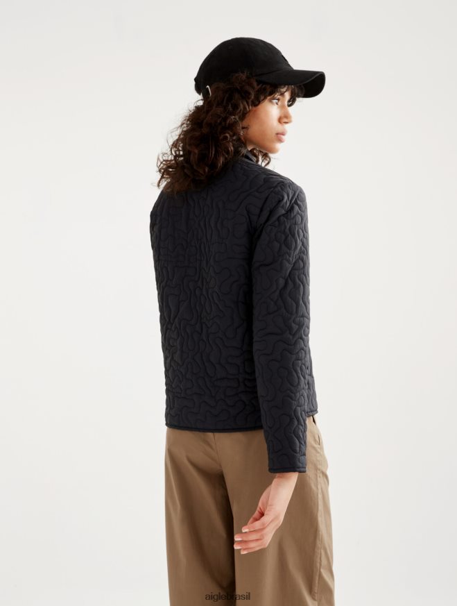 Aigle roupas jaqueta acolchoada leve preto mulheres RX2B88482