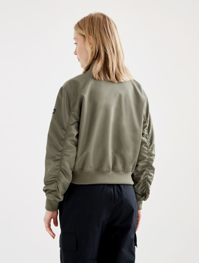 Aigle roupas jaqueta bomber curta repelente à água taillis mulheres RX2B88444