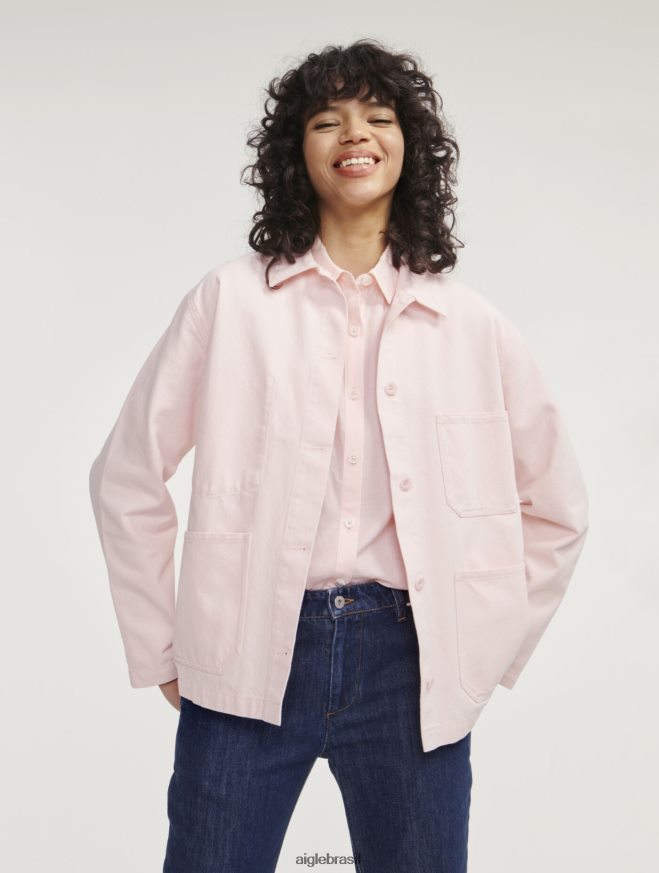 Aigle roupas jaqueta de trabalho de comprimento médio cereja mulheres RX2B88471