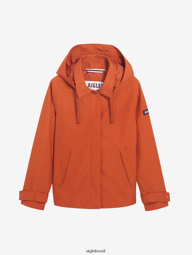 Aigle roupas jaqueta gore-tex com capuz destacável goji eu mulheres RX2B88486