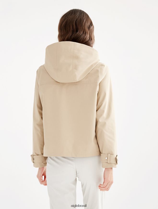 Aigle roupas jaqueta gore-tex com capuz destacável vime eu mulheres RX2B88488