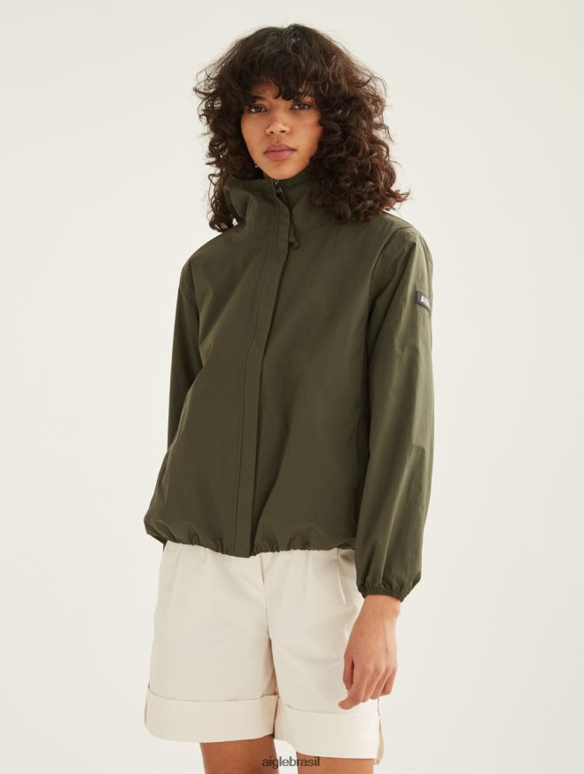 Aigle roupas jaqueta impermeável mtd curta advogado mulheres RX2B88500