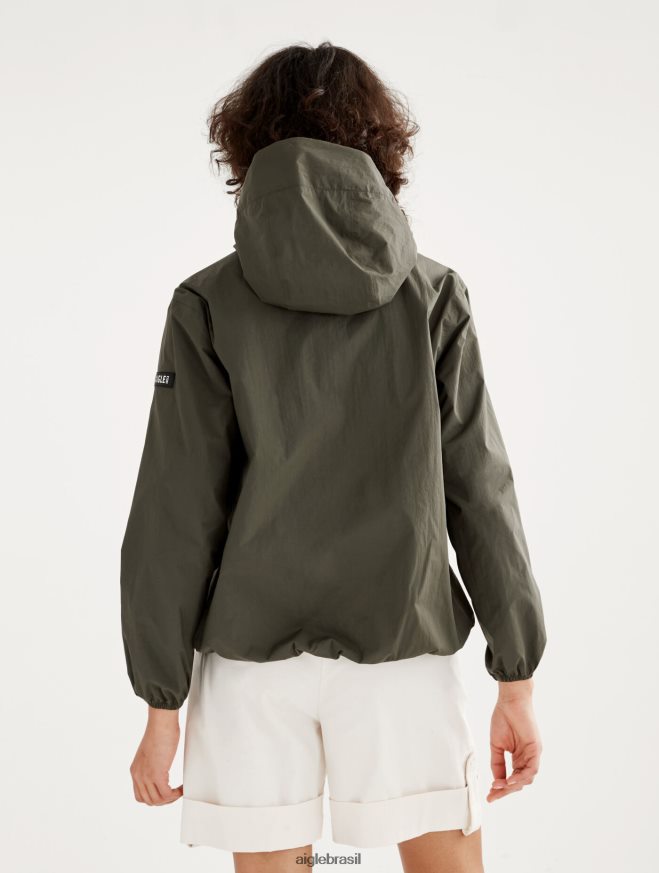 Aigle roupas jaqueta impermeável mtd curta advogado mulheres RX2B88500