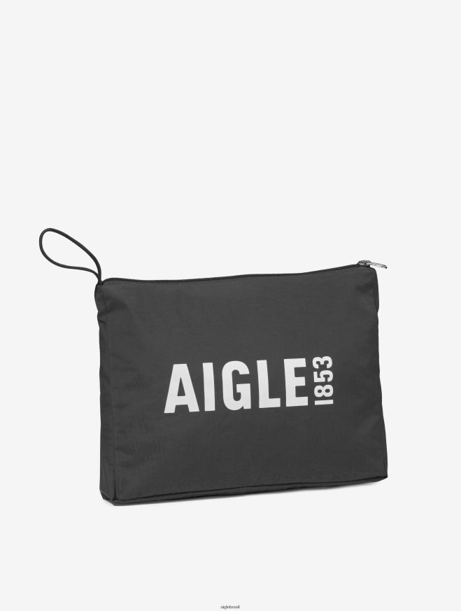 Aigle roupas jaqueta impermeável mtd curta preto mulheres RX2B88483