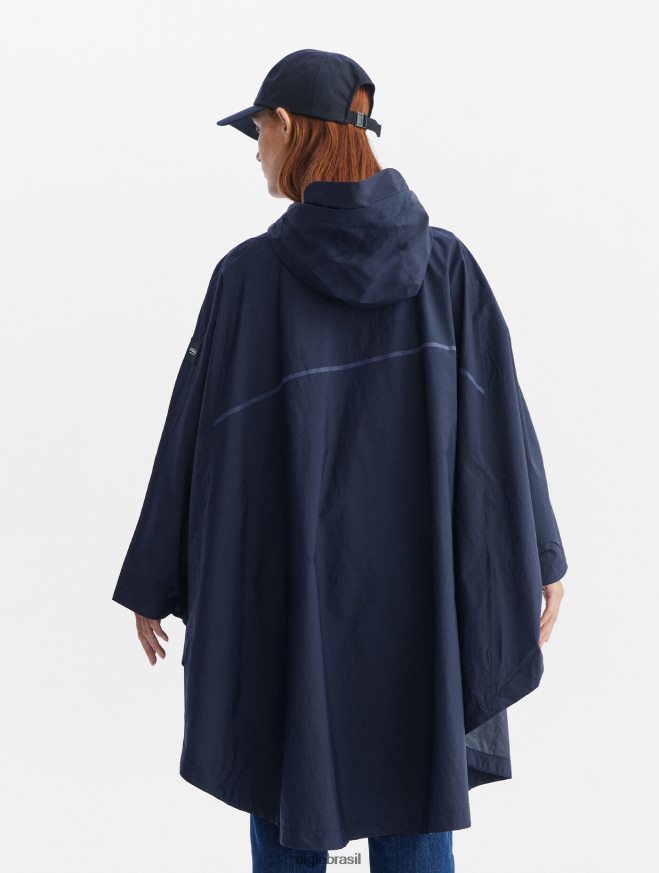 Aigle roupas poncho impermeável para ciclistas marinho mulheres RX2B88666