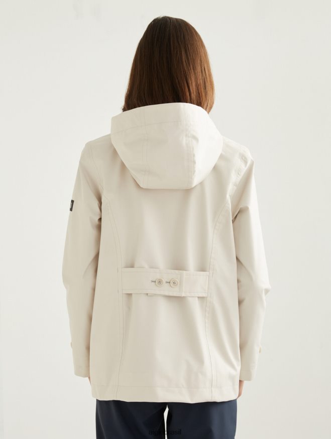 Aigle roupas trench coat curto gore-tex inspi zibelina eu mulheres RX2B88472