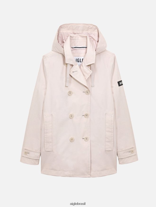 Aigle roupas trench coat curto gore-tex inspi zibelina eu mulheres RX2B88472