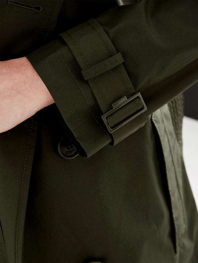 Aigle roupas trench coat gore-tex curto com capuz destacável advogado mulheres RX2B88457