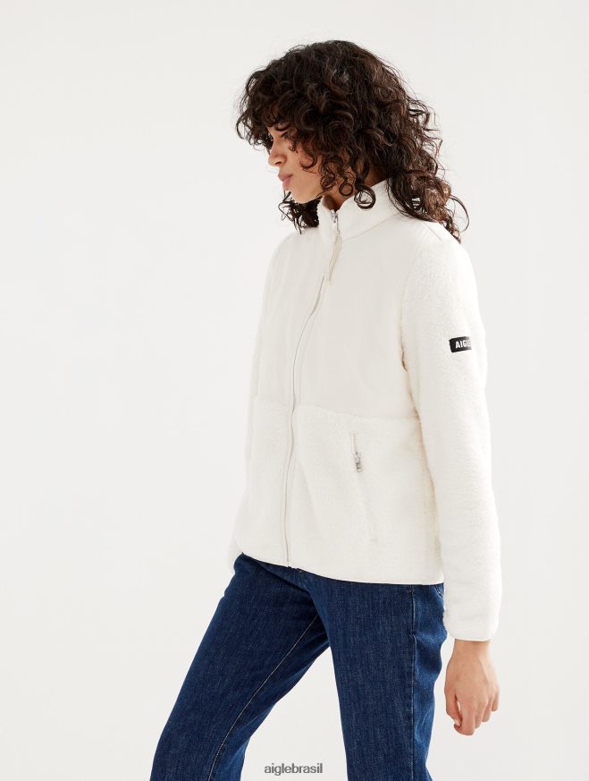 Aigle roupas aconchegante jaqueta de lã sherpa com zíper completo leio eu mulheres RX2B88577