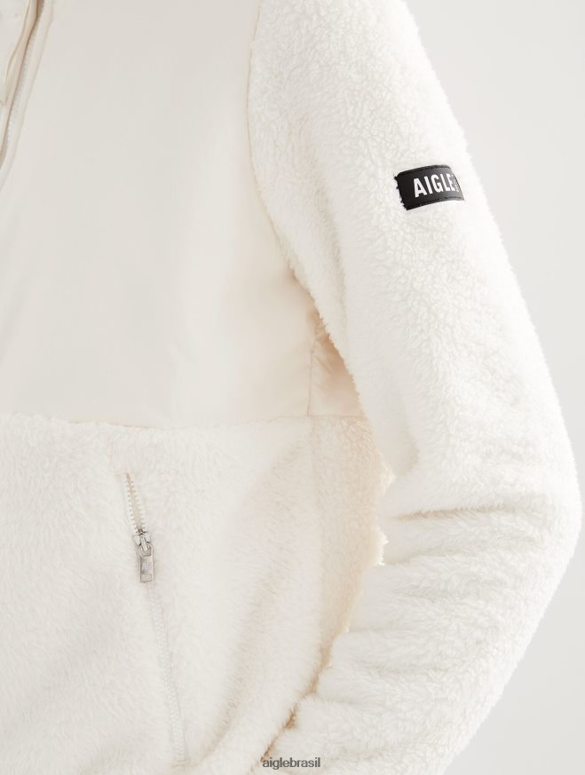 Aigle roupas aconchegante jaqueta de lã sherpa com zíper completo leio eu mulheres RX2B88577