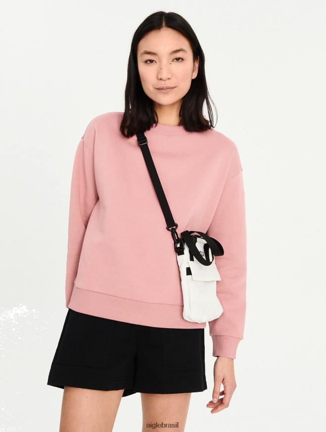 Aigle roupas moletom com gola redonda com design ecológico pau-rosa escuro mulheres RX2B88672