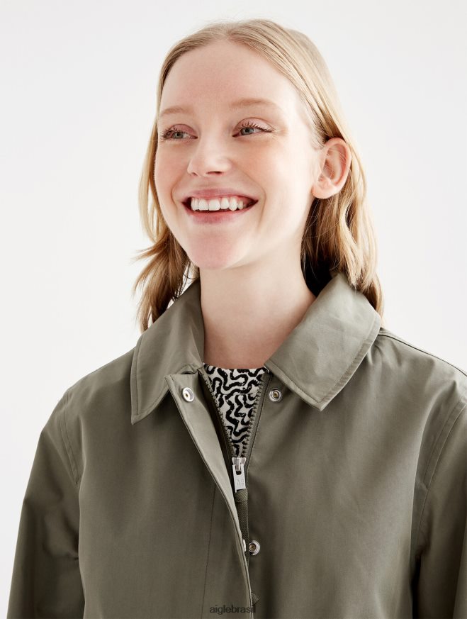 Aigle roupas parka longa com capuz mtd taillis mulheres RX2B88495