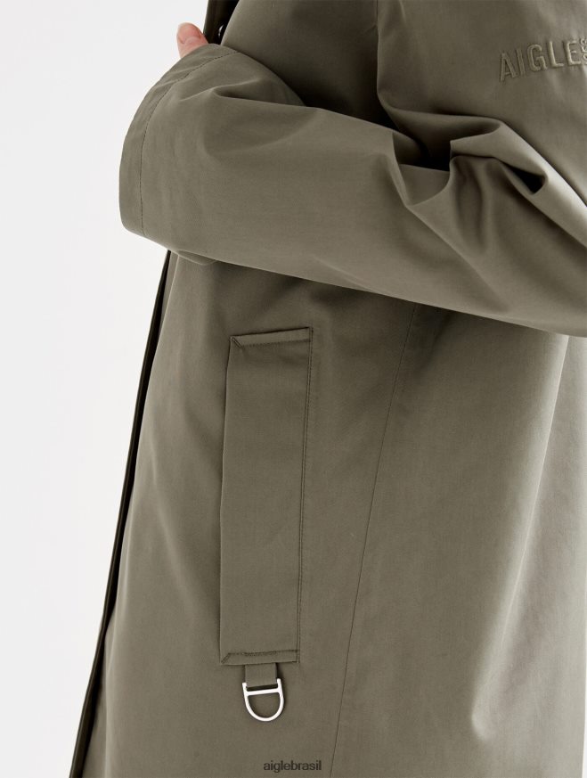 Aigle roupas parka longa com capuz mtd taillis mulheres RX2B88495