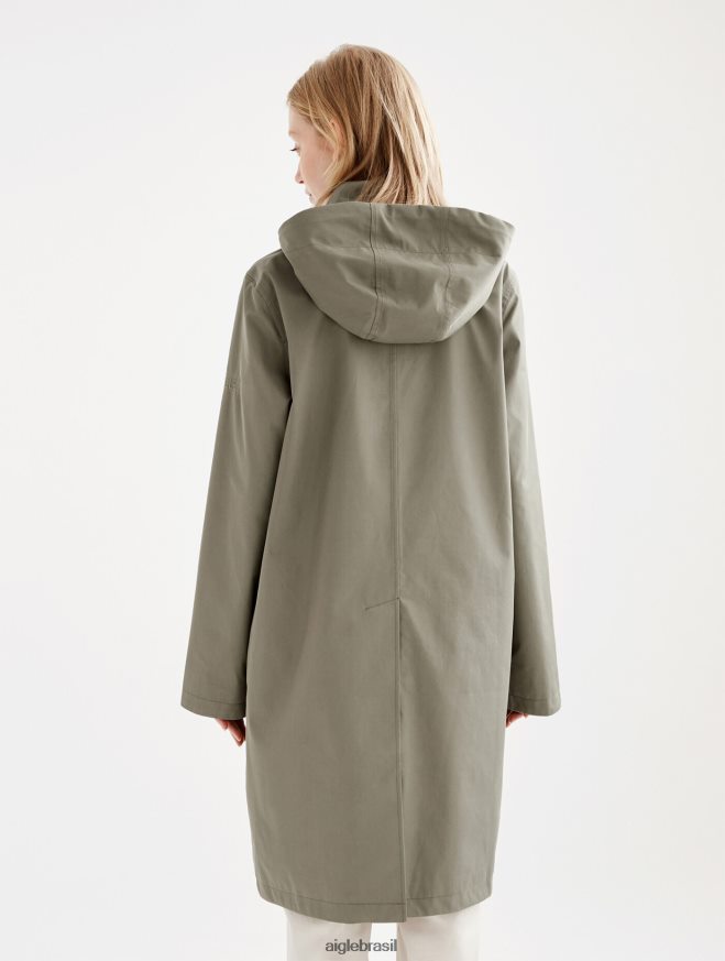 Aigle roupas parka longa com capuz mtd taillis mulheres RX2B88495