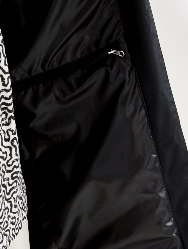 Aigle roupas parka longa mtd preto mulheres RX2B88440