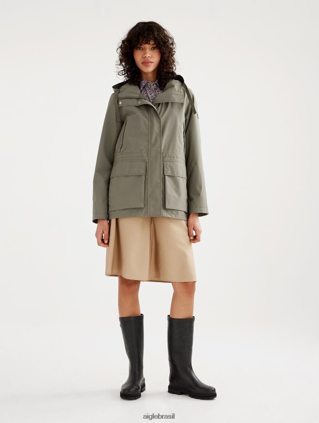 Aigle roupas parka mtd de comprimento médio taillis mulheres RX2B88497