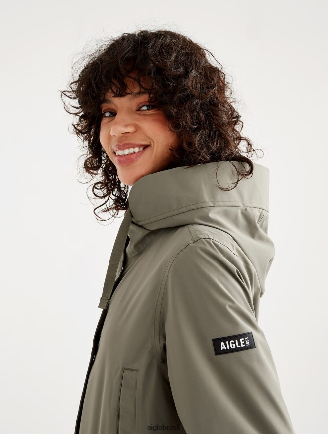 Aigle roupas parka mtd de comprimento médio taillis mulheres RX2B88497