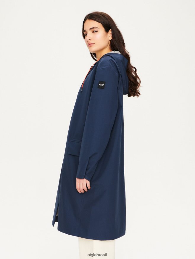 Aigle roupas parka muito quente e gore-tex império azul mulheres RX2B88688