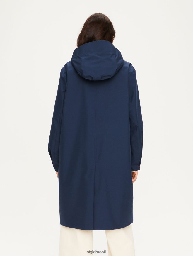 Aigle roupas parka muito quente e gore-tex império azul mulheres RX2B88688