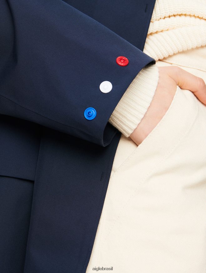 Aigle roupas parka muito quente e gore-tex império azul mulheres RX2B88688