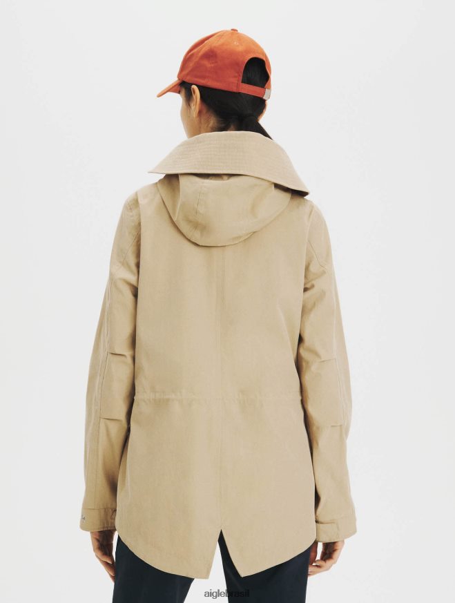 Aigle roupas parka rabo de peixe curta vime mulheres RX2B88676