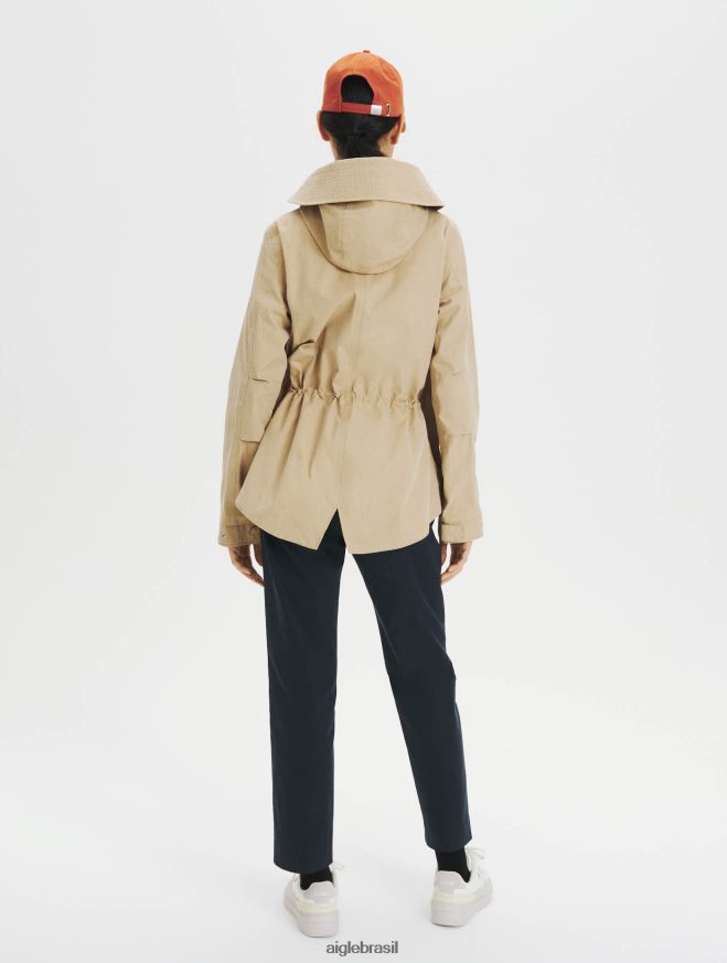 Aigle roupas parka rabo de peixe curta vime mulheres RX2B88676