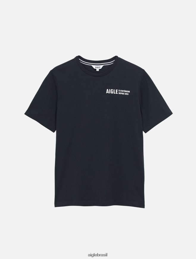 Aigle roupas camiseta gola redonda em algodão orgânico Império mulheres RX2B88571