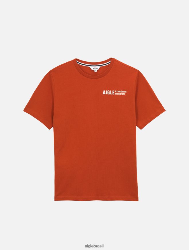 Aigle roupas camiseta gola redonda em algodão orgânico goji mulheres RX2B88546