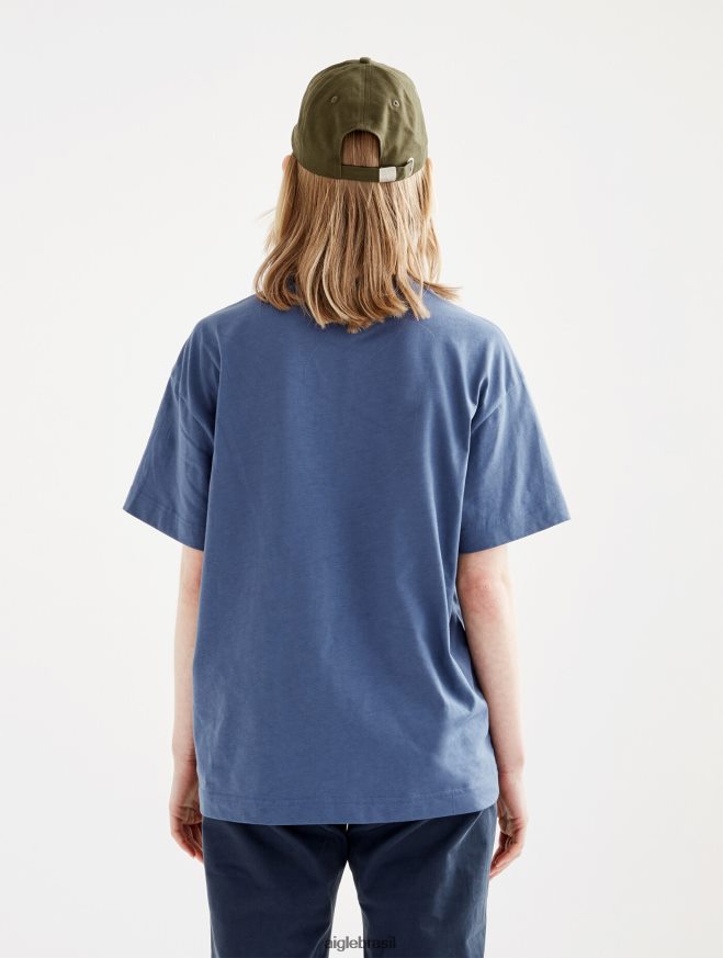 Aigle roupas camiseta liberdade e estampa manga curta marais mulheres RX2B88543