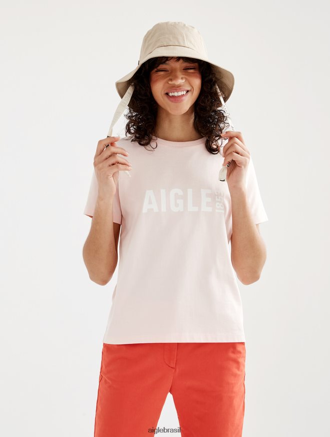 Aigle roupas camiseta manga curta estampada pyratex cereja mulheres RX2B88584
