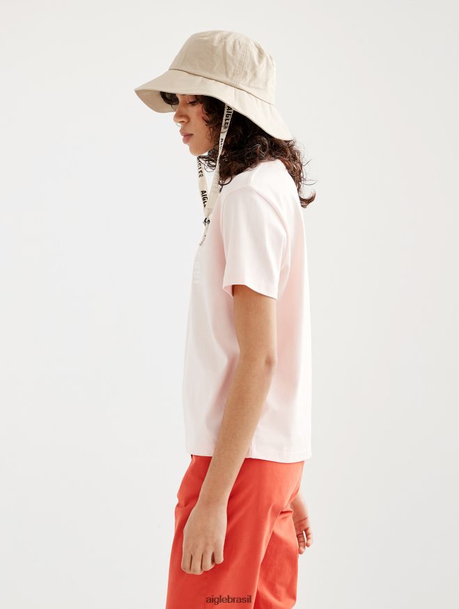 Aigle roupas camiseta manga curta estampada pyratex cereja mulheres RX2B88584