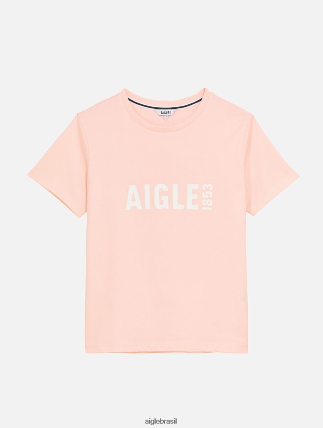 Aigle roupas camiseta manga curta estampada pyratex cereja mulheres RX2B88584
