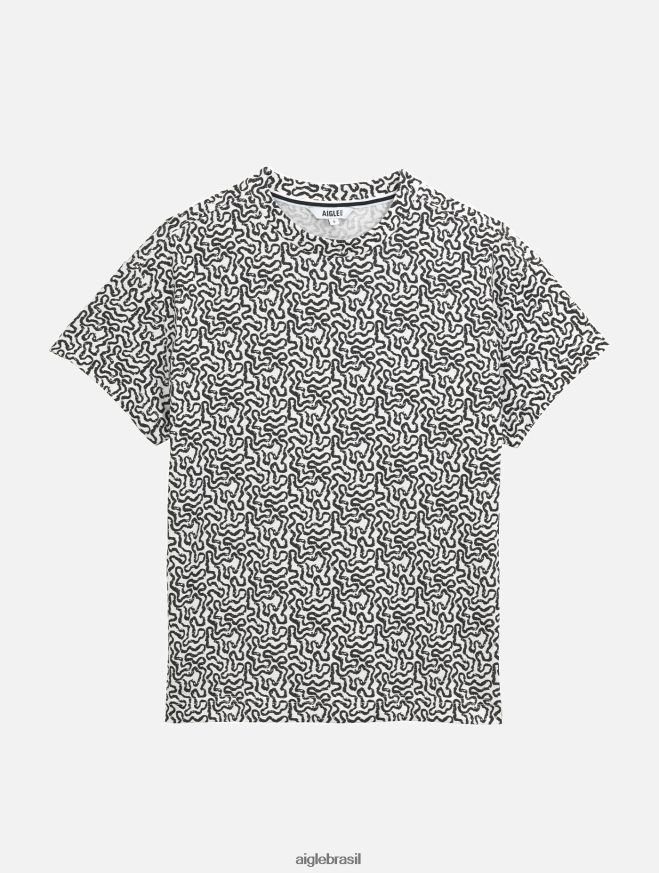 Aigle roupas camiseta manga curta toda lait pr mulheres RX2B88563