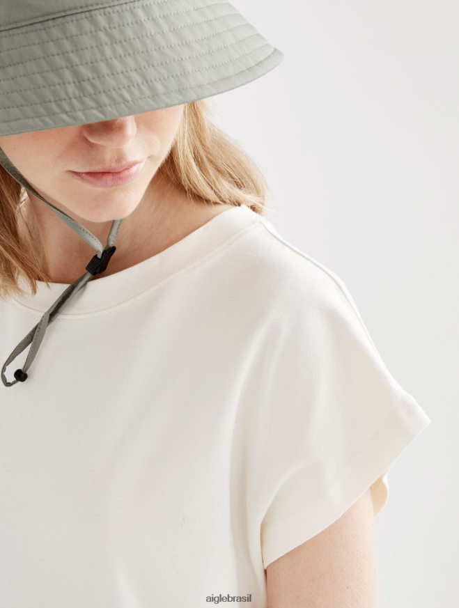 Aigle roupas camiseta ombro a ombro leite mulheres RX2B88450