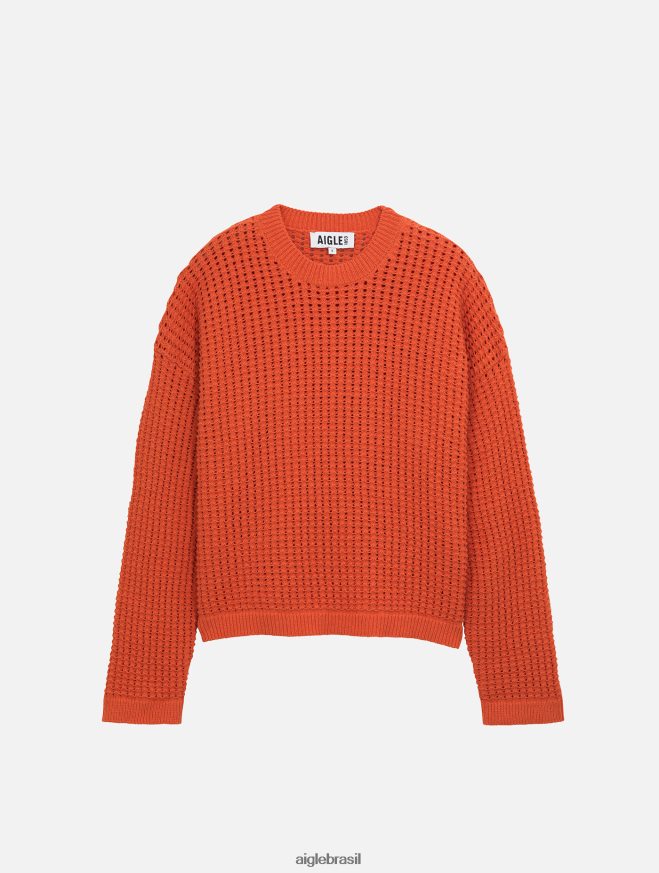 Aigle roupas suéter decorativo de malha de manga comprida Harissa mulheres RX2B88529