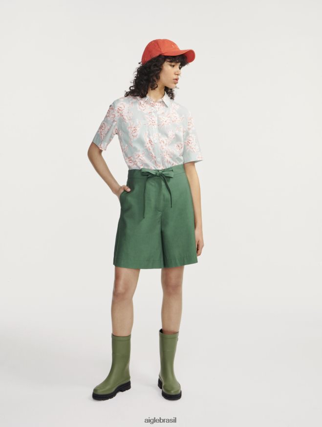 Aigle roupas leve curto botânico mulheres RX2B88464