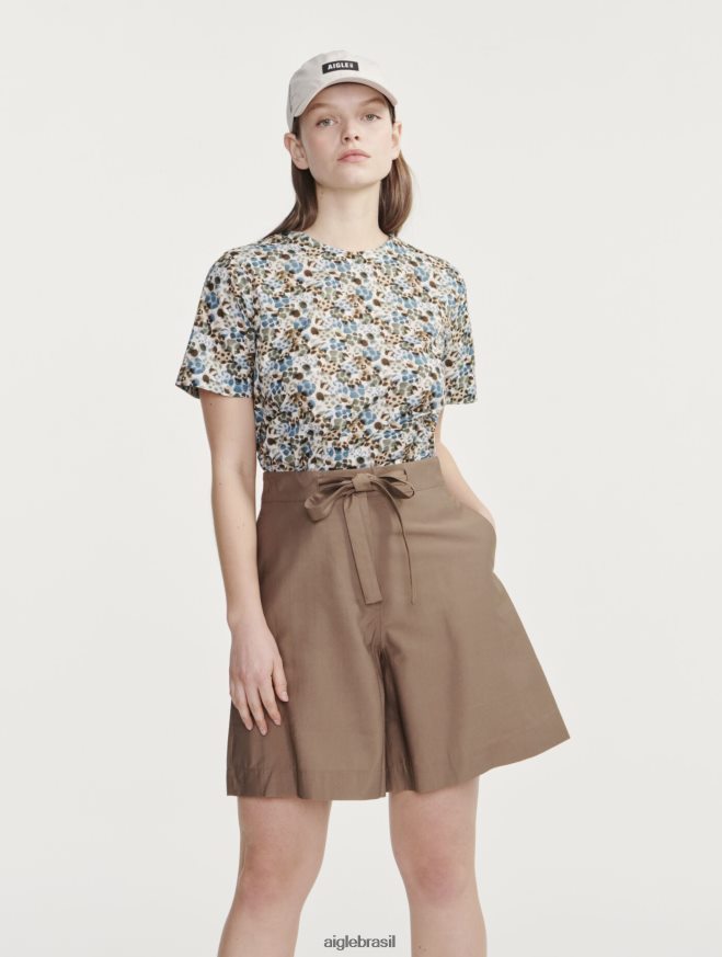 Aigle roupas leve curto capuccino mulheres RX2B88455