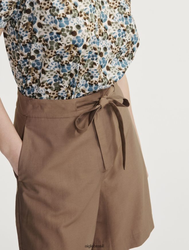 Aigle roupas leve curto capuccino mulheres RX2B88455