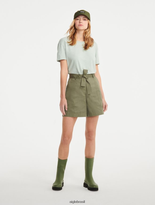 Aigle roupas saco de papel com cinto curto taillis mulheres RX2B88693