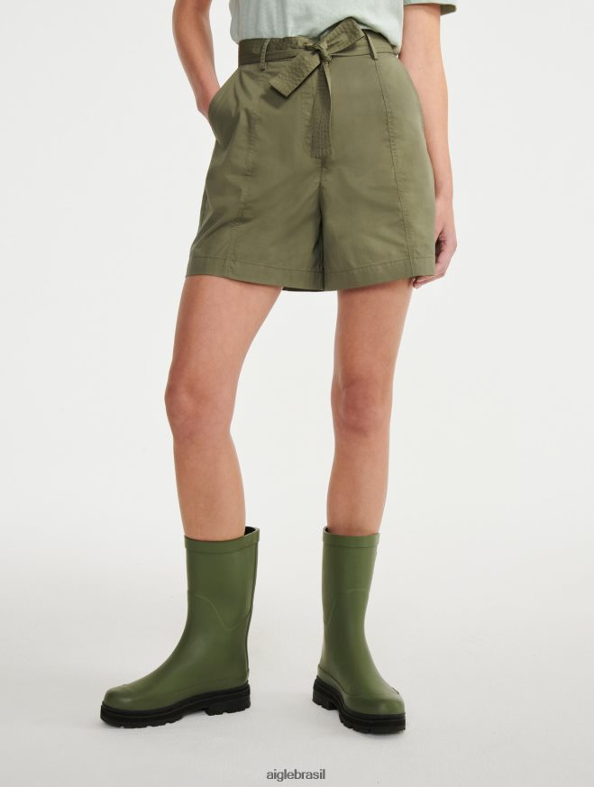 Aigle roupas saco de papel com cinto curto taillis mulheres RX2B88693