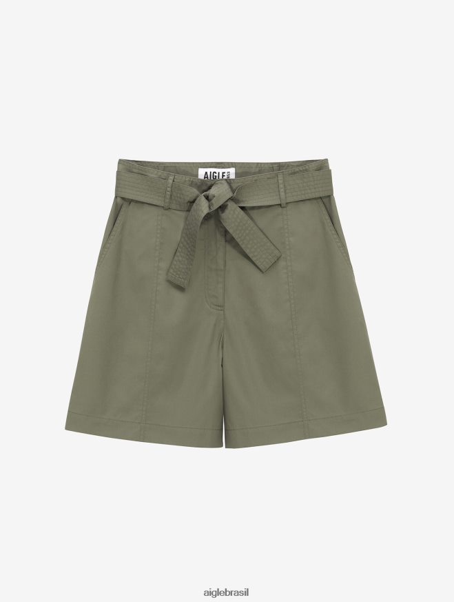 Aigle roupas saco de papel com cinto curto taillis mulheres RX2B88693